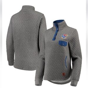 Kansas Jayhawks Quilted Pullover